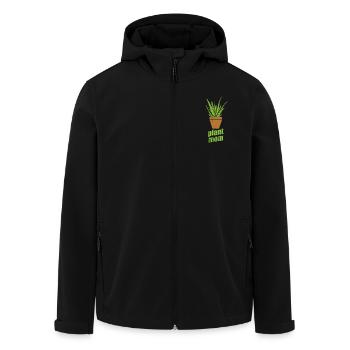 Plant Mom Aloe Vera Cream Cosmetics Natural - Men’s Recycled Softshell Jacket by Stanley/Stella - black - Front - AI Model Male 185 light (185cm)