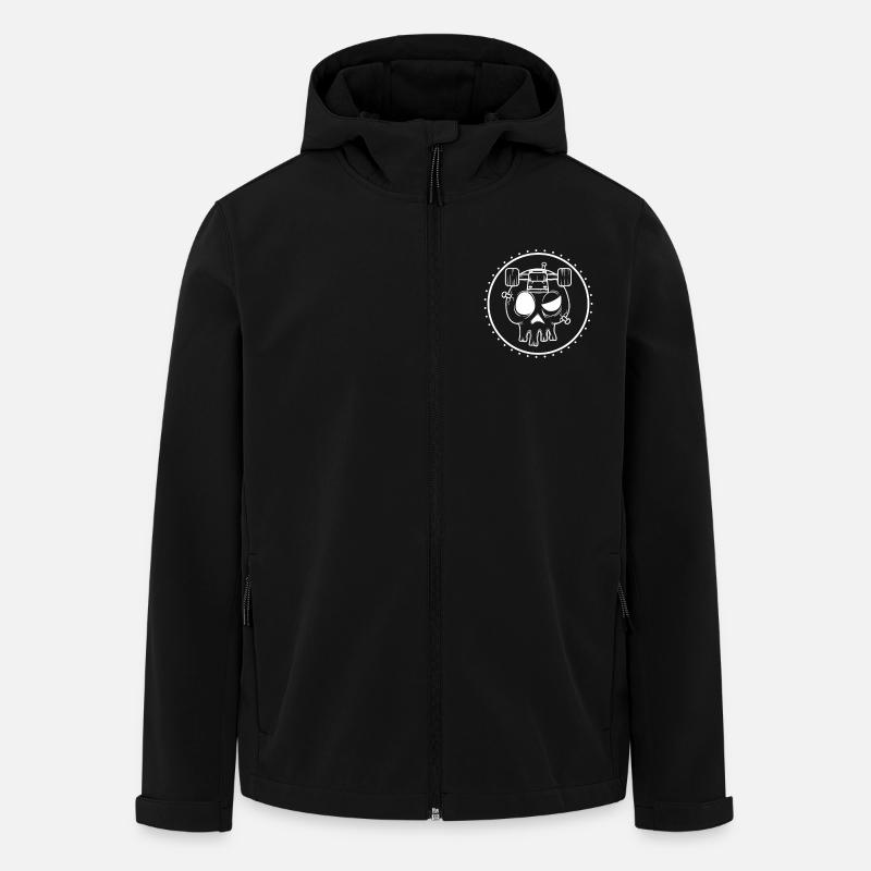 Skating Totenkopf - Recycelte Männer Softshell-Jacke von Stanley/Stella - Schwarz