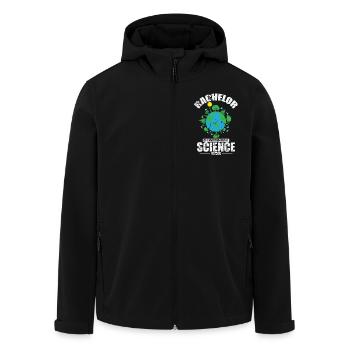 Bachelor of Environmental Science Umweltschutz - Recycelte Männer Softshell-Jacke von Stanley/Stella - Schwarz - Vorne - AI Model Male 185 light (185cm)