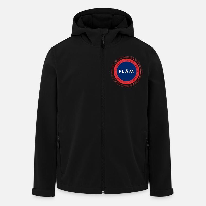 Flam Norwegen - Recycelte Männer Softshell-Jacke von Stanley/Stella - Schwarz