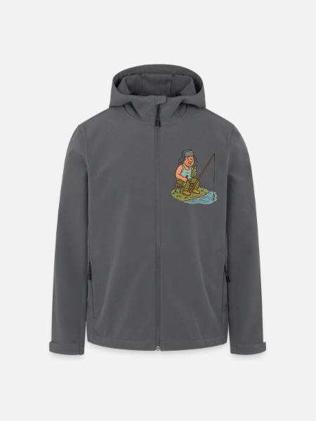 Drunk angler - Men’s Recycled Softshell Jacket by Stanley/Stella - black