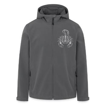 Illustration du grand scorpion Scorpion - Veste softshell homme en polyester recyclé Stanley/Stella - charbon - Devant - AI Model Male 185 light (185cm)