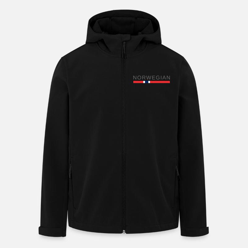 norvégien - Veste softshell homme en polyester recyclé Stanley/Stella - noir