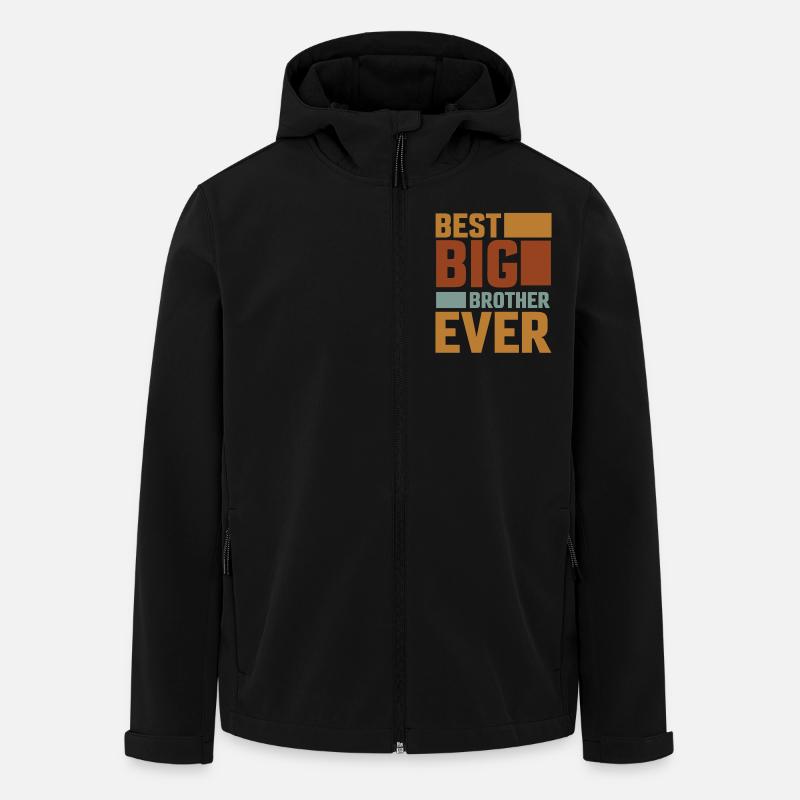 Den bedste storebror nogensinde! Bedste storebror nogensinde - Stanley/Stella herre softshelljakke i genanvendt polyester - sort
