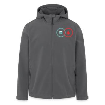 Alchimie - Feu et Glace - Veste softshell homme en polyester recyclé Stanley/Stella - noir - Devant - AI Model Male 185 light (185cm)