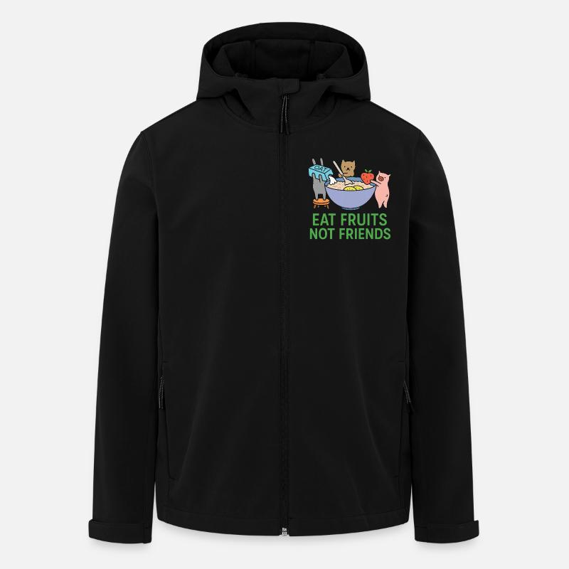 Vegan Food - Recycelte Männer Softshell-Jacke von Stanley/Stella - Schwarz