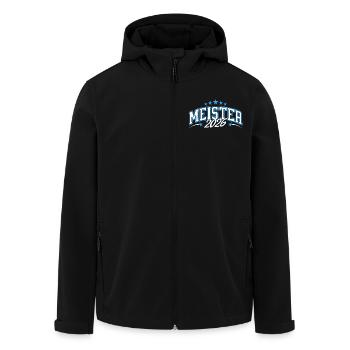 Meister 2026 - Recycelte Männer Softshell-Jacke von Stanley/Stella - Schwarz - Vorne - AI Model Male 185 light (185cm)