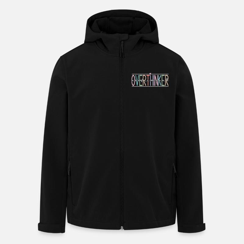 Penseur excessif - Veste softshell homme en polyester recyclé Stanley/Stella - noir