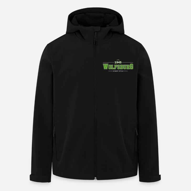Wolfsburg - Veste softshell homme en polyester recyclé Stanley/Stella - noir