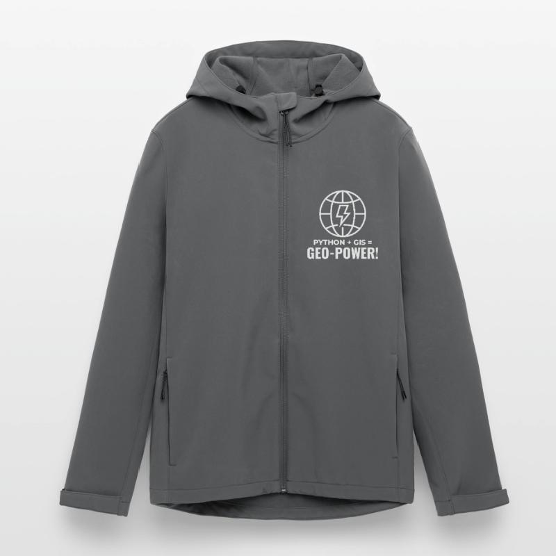 Python SIG Géo-Puissance Programmation Géospatial Veste softshell homme en polyester recyclé Discoverer Stanley/Stella