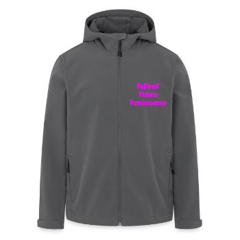 Fußball Ficken Feminismus - Recycelte Männer Softshell-Jacke von Stanley/Stella - Schwarz - Vorne - AI Model Male 185 light (185cm)