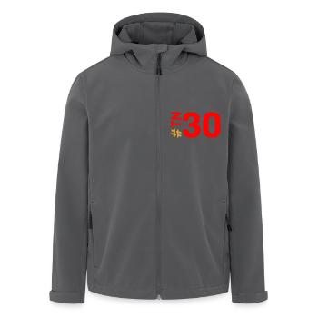 TN30-KARTON - Recycelte Männer Softshell-Jacke von Stanley/Stella - Schwarz - Vorne - AI Model Male 185 light (185cm)