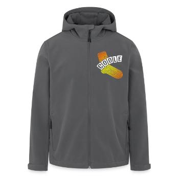 Coole Socke - lustiges Motivationsdesign - Recycelte Männer Softshell-Jacke von Stanley/Stella - Schwarz - Vorne - AI Model Male 185 light (185cm)