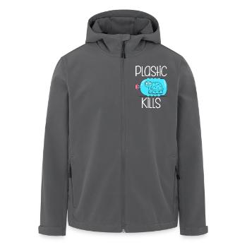 Plastic Kills - Recycelte Männer Softshell-Jacke von Stanley/Stella - Anthrazit - Vorne - AI Model Male 185 light (185cm)