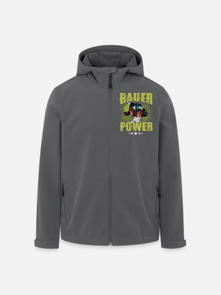 Landwirt Bauer - Recycelte Männer Softshell-Jacke von Stanley/Stella - Schwarz