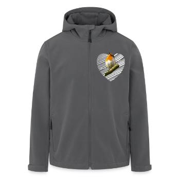Robin, doux, sucré - Veste softshell homme en polyester recyclé Stanley/Stella - charbon - Devant - AI Model Male 185 light (185cm)