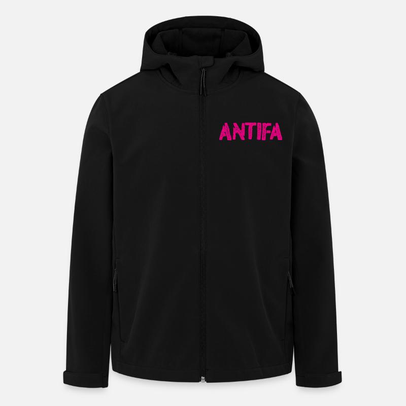 Antifa - Men’s Recycled Softshell Jacket by Stanley/Stella - black