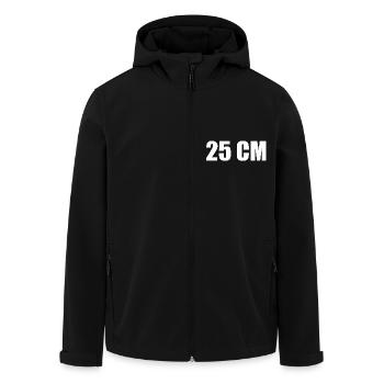 25 cm - Veste softshell homme en polyester recyclé Stanley/Stella - noir - Devant - AI Model Male 185 light (185cm)