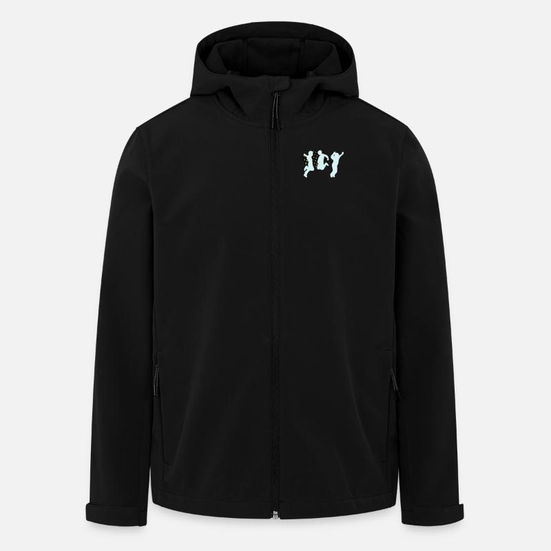 menschenspringen - Recycelte Männer Softshell-Jacke von Stanley/Stella - Schwarz