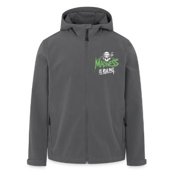 La folie règne sur le monde Motivation Espoir - Veste softshell homme en polyester recyclé Stanley/Stella - noir - Devant - AI Model Male 185 light (185cm)