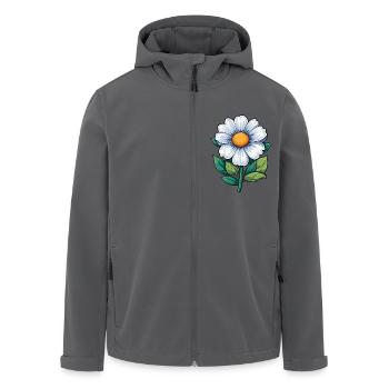 Petite fleur blanche - Veste softshell homme en polyester recyclé Stanley/Stella - noir - Devant - AI Model Male 185 light (185cm)