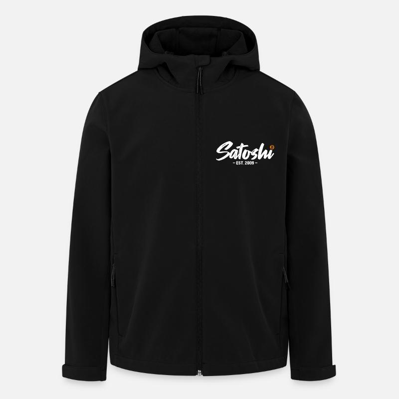 Satoshi est 2009 Bitcoin - Recycelte Männer Softshell-Jacke von Stanley/Stella - Schwarz