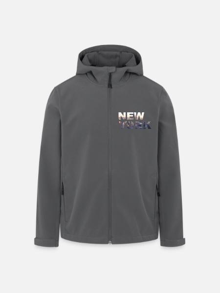 New York City - Men’s Recycled Softshell Jacket by Stanley/Stella - black