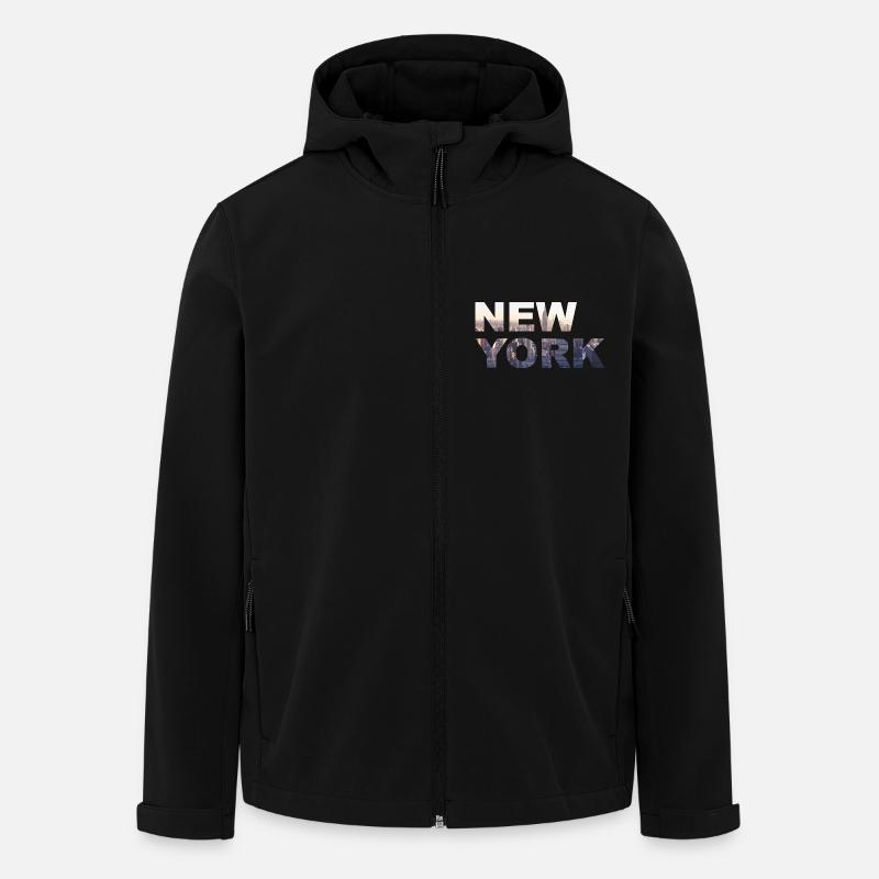 Ville de New York - Veste softshell homme en polyester recyclé Stanley/Stella - noir