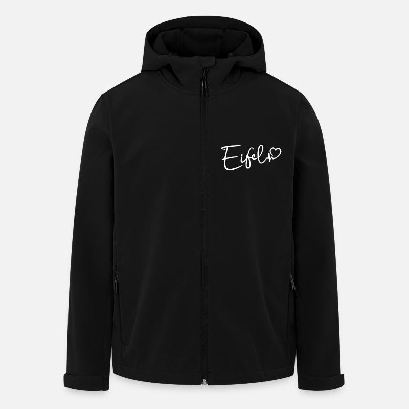 Eifel heartbeat - Men’s Recycled Softshell Jacket by Stanley/Stella - black