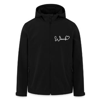 Wien Herzschlag Hauptstadt Österreich - Recycelte Männer Softshell-Jacke von Stanley/Stella - Schwarz - Vorne - AI Model Male 185 light (185cm)