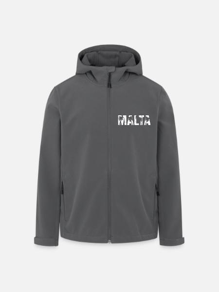 Malta Palmen - Recycelte Männer Softshell-Jacke von Stanley/Stella - Schwarz