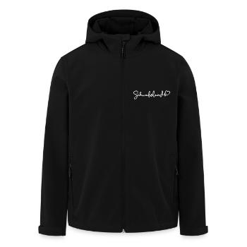 Schwaboland Herzschlag Schwabenländle Schwäbisch - Recycelte Männer Softshell-Jacke von Stanley/Stella - Schwarz - Vorne - AI Model Male 185 light (185cm)