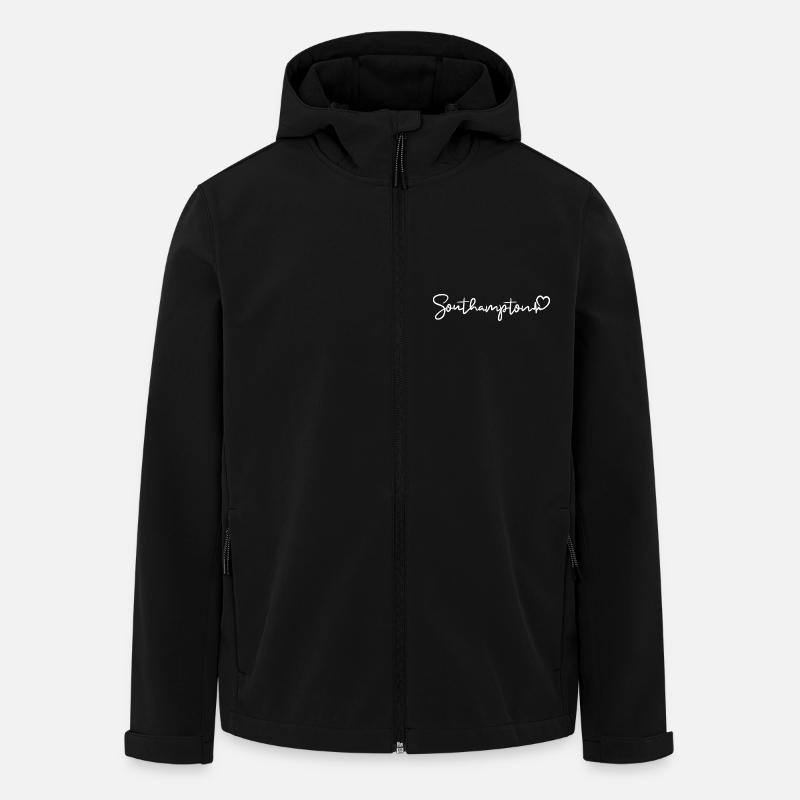 Southampton Herzschlag - Recycelte Männer Softshell-Jacke von Stanley/Stella - Schwarz