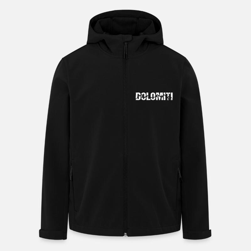 Dolomiti Mountains Dolomites - Men’s Recycled Softshell Jacket by Stanley/Stella - black
