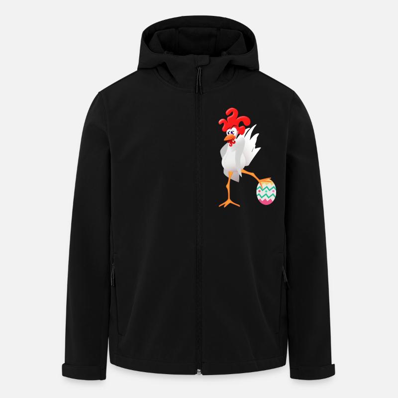 Easter rooster - Men’s Recycled Softshell Jacket by Stanley/Stella - black