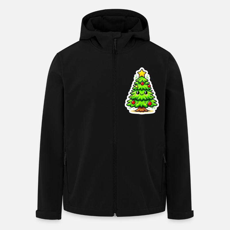 Weihnachtsbaum Weihnachtsbaum - Recycelte Männer Softshell-Jacke von Stanley/Stella - Schwarz
