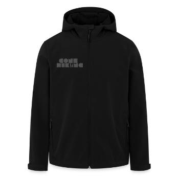 Randonnée - Veste softshell homme en polyester recyclé Stanley/Stella - noir - Devant - AI Model Male 185 light (185cm)