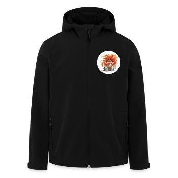 Drummer - Recycelte Männer Softshell-Jacke von Stanley/Stella - Schwarz - Vorne - AI Model Male 185 light (185cm)