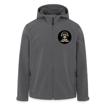 Gorilla I Hear Everything - Recycelte Männer Softshell-Jacke von Stanley/Stella - Schwarz - Vorne - AI Model Male 185 light (185cm)