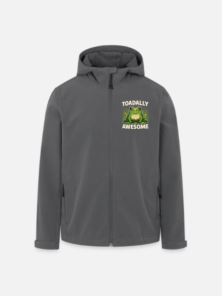 Frog awesome - Recycelte Männer Softshell-Jacke von Stanley/Stella - Schwarz