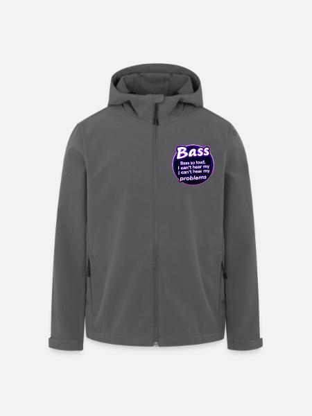 Bass too strong deep vibrations - Men’s Recycled Softshell Jacket by Stanley/Stella - black
