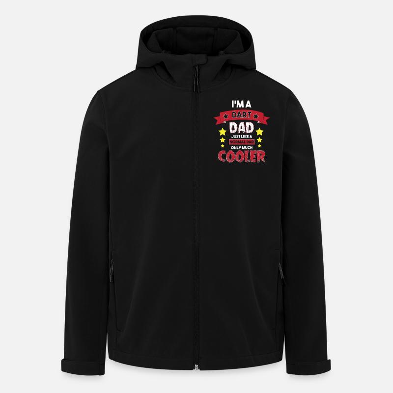 Dart Dartboard Dartpfeil - Men’s Recycled Softshell Jacket by Stanley/Stella - black