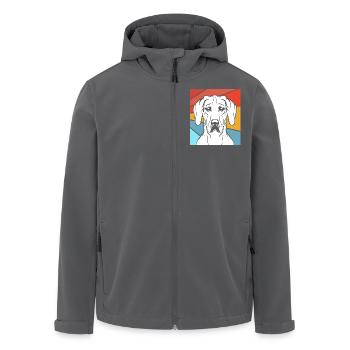 Rhodesian Ridgeback - Recycelte Männer Softshell-Jacke von Stanley/Stella - Schwarz - Vorne - AI Model Male 185 light (185cm)