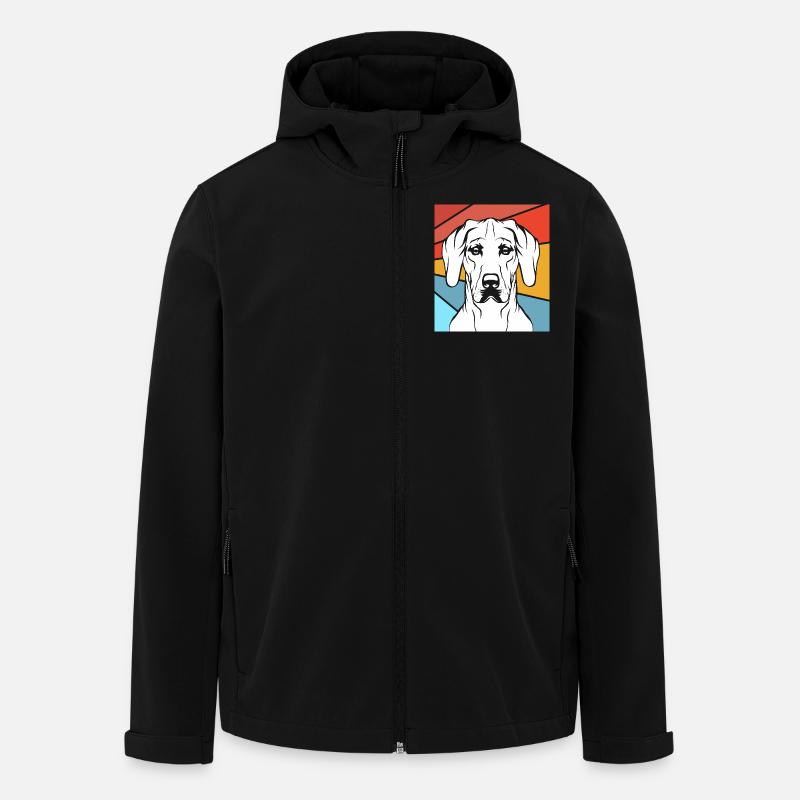 Rhodesian Ridgeback - Recycelte Männer Softshell-Jacke von Stanley/Stella - Schwarz