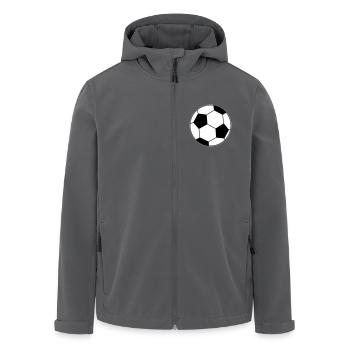 Fußball Ball  - Recycelte Männer Softshell-Jacke von Stanley/Stella - Anthrazit - Vorne - AI Model Male 185 light (185cm)