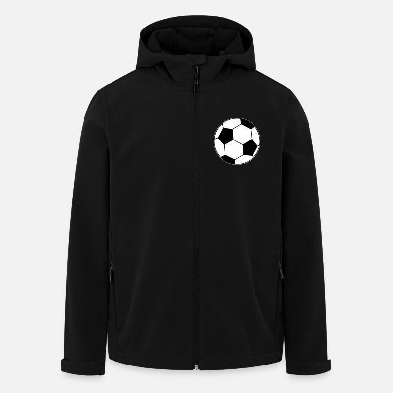Fußball Ball  - Recycelte Männer Softshell-Jacke Discoverer von Stanley/Stella - Schwarz