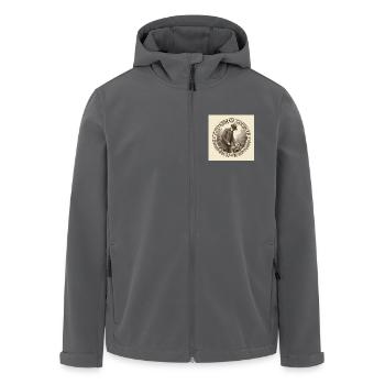 Gentleman Gardener - Recycelte Männer Softshell-Jacke von Stanley/Stella - Anthrazit - Vorne - AI Model Male 185 light (185cm)