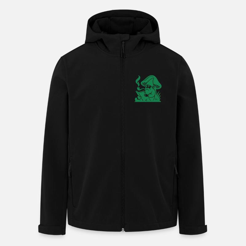 Grüner Zwerg - Recycelte Männer Softshell-Jacke von Stanley/Stella - Schwarz