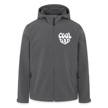 Cool Dad Heart Logo – Anpassbare Farbe - Recycelte Männer Softshell-Jacke von Stanley/Stella - Schwarz - Vorne - AI Model Male 185 light (185cm)