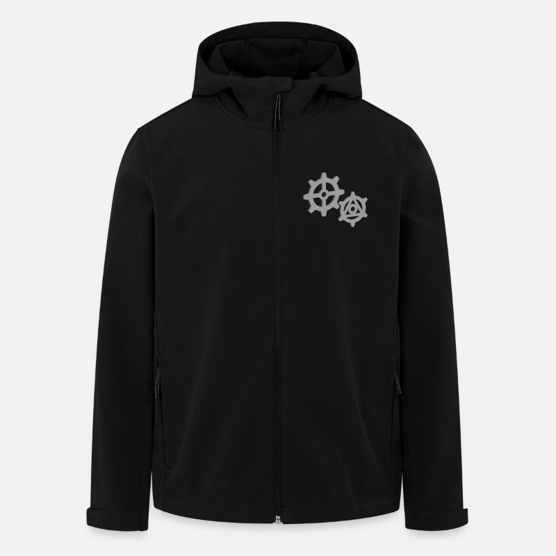 3D gears - Men’s Recycled Softshell Jacket by Stanley/Stella - black